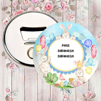 Paskalya Tavşanı Temalı Magnet Açacak