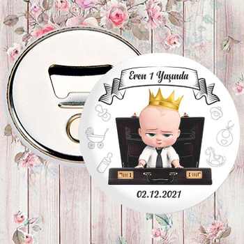 Patron Bebek Gold Taç Temalı Magnet Açacak