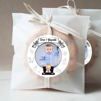 Patron Bebek Gold Taç Temalı Sticker