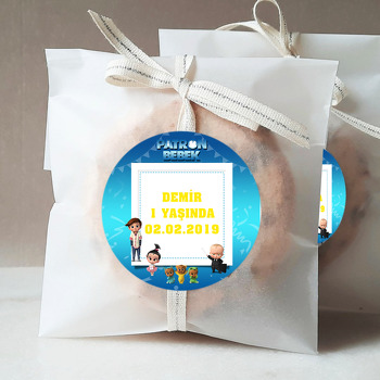 Patron Bebek Temalı Parti Sticker