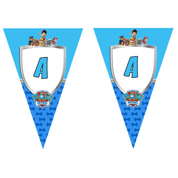 Paw Patrol Mavi Temalı Parti Banner