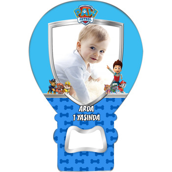 Paw Patrol Mavi Temalı Resimli Balon Magnet Açacak