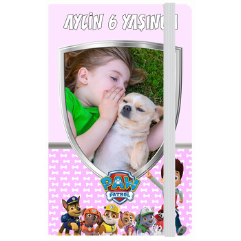 Paw Patrol Pembe Temalı Doğum Günü Anı Defteri