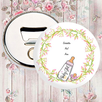 Pembe Biberon Temalı Magnet Açacak