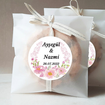 Pembe Dallar ile Menekşeler Temalı Sticker