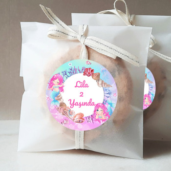 Pembe Denizkızı Temalı Sticker