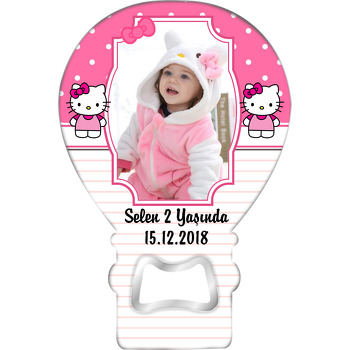 Pembe Dore Hello Kitty Temalı Balon Magnet Açacak