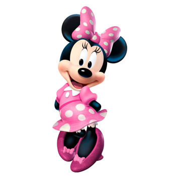 Pembe Elbiseli Minnie Mouse Temalı Masa Önü Ayaklı Dekor