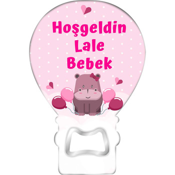 Pembe Hipopotam ile Balonlar Temalı Balon Magnet Açacak