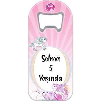 Pembe Kanatlı Unicorn Temalı Uzun Magnet Açacak