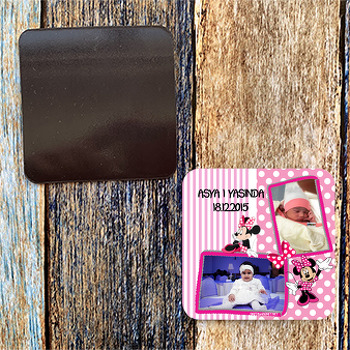 Pembe Minnie Temalı Magnet