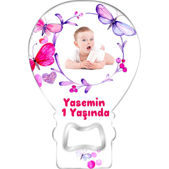 Pembe Mor Yusufcuklar Temalı Balon Magnet Açacak