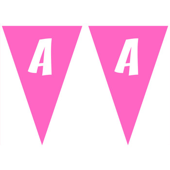 Pembe Renk Temalı Parti Banner