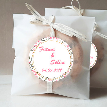 Pembe Tomurcuk Dalları Temalı Sticker