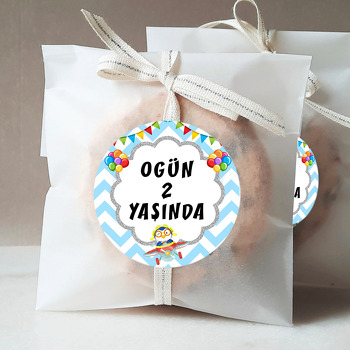 Penguen ile Timsah Temalı Parti Sticker