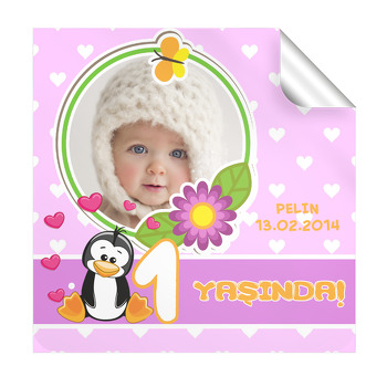 Penguenli  Kare Etiket