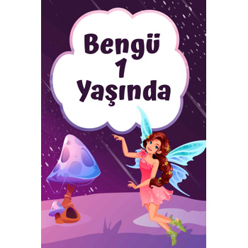 Peri Kızı Temalı Doğum Günü Afiş