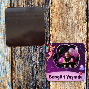 Peri Kızı Temalı Doğum Günü Magnet