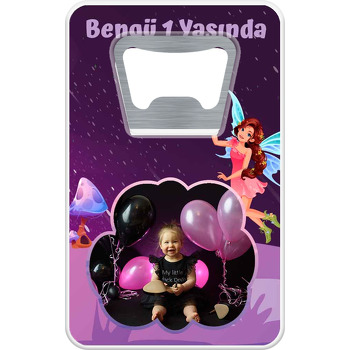 Peri Kızı Temalı Resimli Dikdörtgen Magnet Açacak