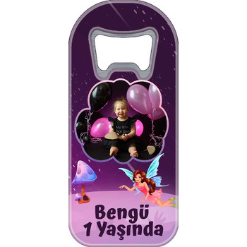 Peri Kızı Temalı Resimli Uzun Doğum Günü Magnet Açacak