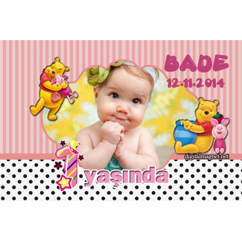 Piglet Winnie The Pooh Temalı Magnet