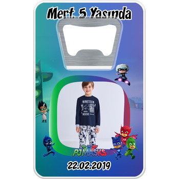 Pija Maskeliler 2 Temalı Dikdörtgen Magnet Açacak