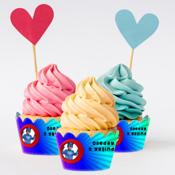 Pijamaskeliler  Temalı Cupcake Sargısı