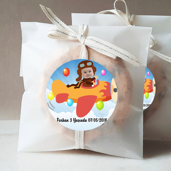 Pilot Temalı Resimli Sticker