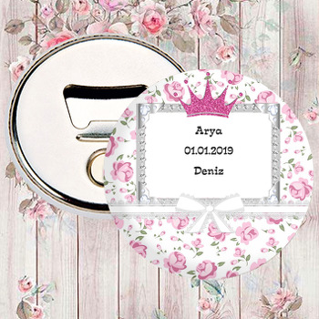Pink Crown Temalı Magnet Açacak