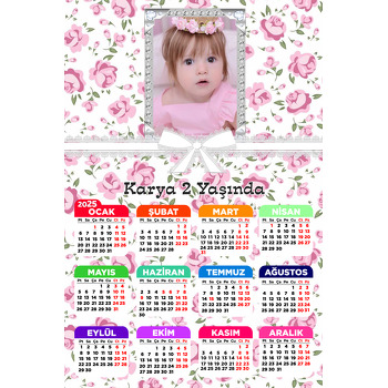 Pink Crown Temalı Takvim Magnet