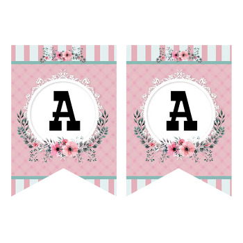 Pink Flower 2 Temalı Flama Banner