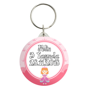 Pink Princess Temalı Anahtarlık