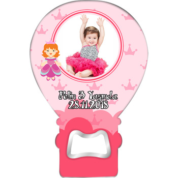 Pink Princess Temalı Balon Magnet Açacak