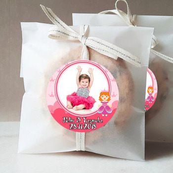 Pink Princess Temalı Resimli Sticker