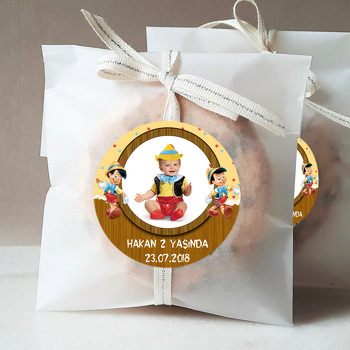 Pinokyo Temalı Resimli Sticker