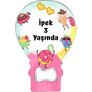 Plaj Kıyafetleri ile Tatlılar Temalı Hediyelik Balon 