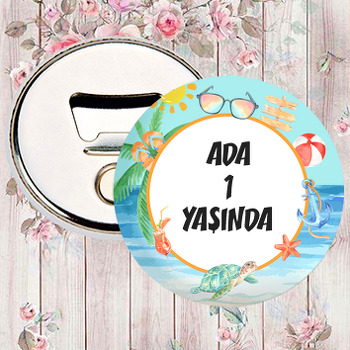 Plaj Temalı Magnet Açacak