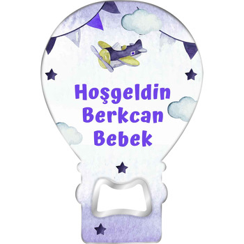 Planör ile Mor Suluboya Etki Temalı Balon Magnet Açacak