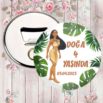 Pocahontas ile Tropikal Yapraklar Temalı Magnet Açacak