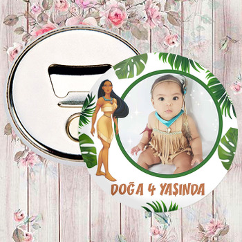 Pocahontas ile Tropikal Yapraklar Temalı Magnet Açacak