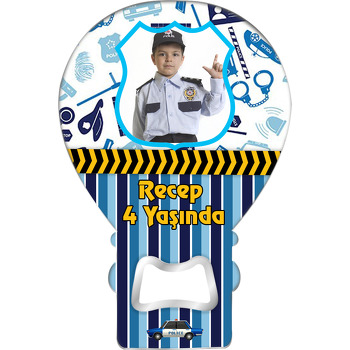 Polis Temalı Balon Magnet Açacak