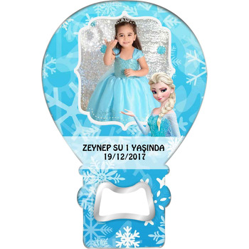 Prenses Kar Taneleri Fon Temalı Balon Magnet Açacak