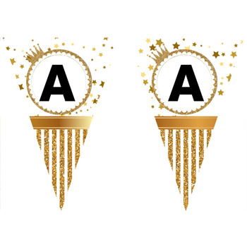 Prenses Taç Gold Temalı Parti Banner