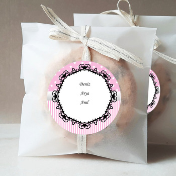 Prenses Temalı Sticker Etiket