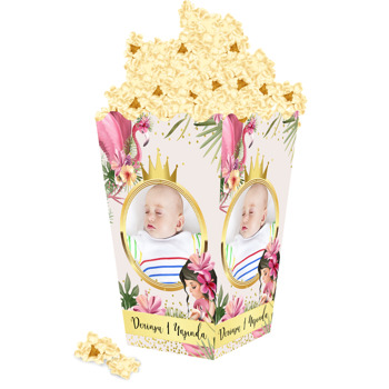 Prenses Ve Flamingo Temalı Popcorn Kutusu