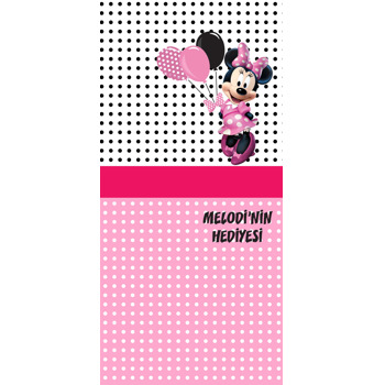 Puantiyeli Minnie Mouse Temalı Hediyelik Kart
