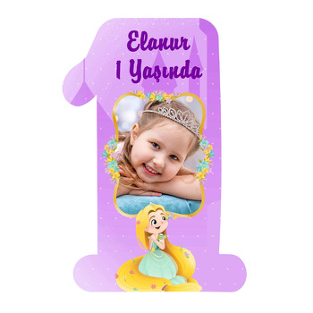 Rapunzel Doğum Günü Magnet