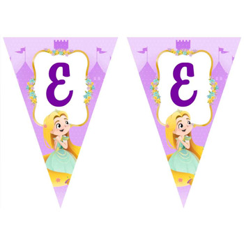 Rapunzel Temalı Parti Banner