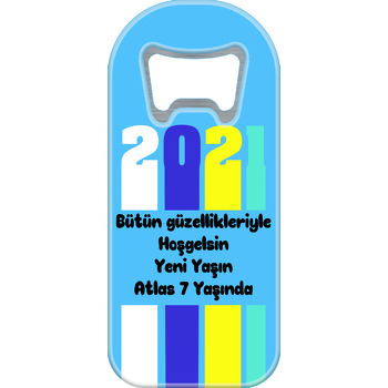 Renkli 2021 ve Mavi Fon Temalı Doğum Günü Uzun Açacak