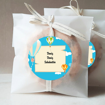 Renkli Balon Temalı Sticker